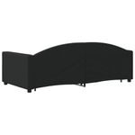 Casa si Gradina - Mobilier - Paturi si accesorii - Paturi - Pat de zi cu extensie, negru, 90x190 cm, textil - Infinity.ro