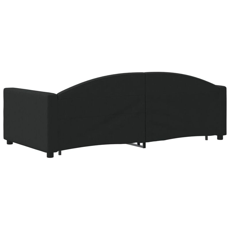 Casa si Gradina - Mobilier - Paturi si accesorii - Paturi - Pat de zi cu extensie, negru, 90x190 cm, textil - Infinity.ro
