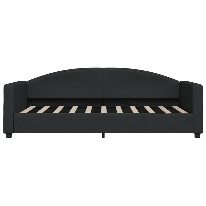 Casa si Gradina - Mobilier - Paturi si accesorii - Paturi - Pat de zi cu extensie, negru, 90x190 cm, textil - Infinity.ro