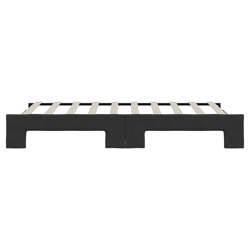 Casa si Gradina - Mobilier - Paturi si accesorii - Paturi - Pat de zi cu extensie, negru, 90x190 cm, textil - Infinity.ro
