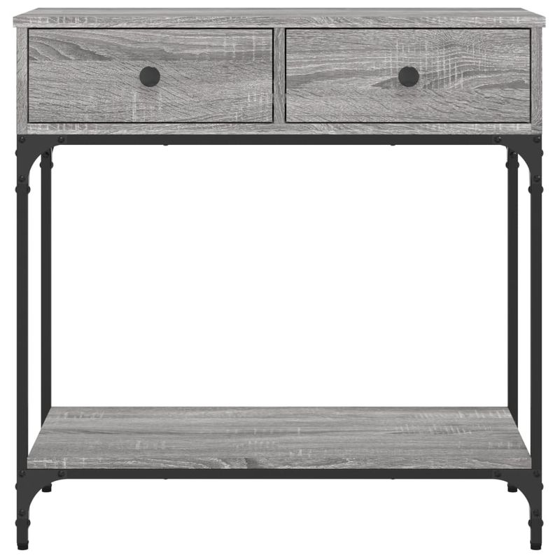 Casa si Gradina - Mobilier - Comode si corpuri - Console - Masa consola, gri sonoma, 75x34,5x75 cm, lemn prelucrat - Infinity.ro