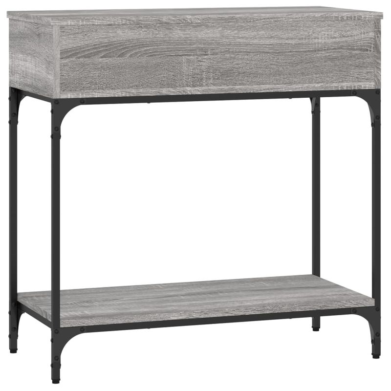 Casa si Gradina - Mobilier - Comode si corpuri - Console - Masa consola, gri sonoma, 75x34,5x75 cm, lemn prelucrat - Infinity.ro