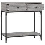 Casa si Gradina - Mobilier - Comode si corpuri - Console - Masa consola, gri sonoma, 75x34,5x75 cm, lemn prelucrat - Infinity.ro