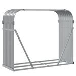 Casa si Gradina - Termice - Sobe, Seminee si accesorii - Accesorii seminee si sobe - Suport de busteni, gri deschis, 120x45x100 cm, otel galvanizat - Infinity.ro