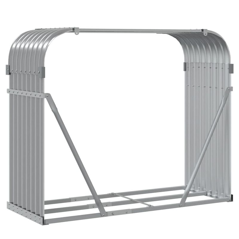 Casa si Gradina - Termice - Sobe, Seminee si accesorii - Accesorii seminee si sobe - Suport de busteni, gri deschis, 120x45x100 cm, otel galvanizat - Infinity.ro