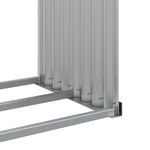 Casa si Gradina - Termice - Sobe, Seminee si accesorii - Accesorii seminee si sobe - Suport de busteni, gri deschis, 120x45x100 cm, otel galvanizat - Infinity.ro