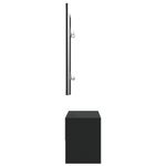 Casa si Gradina - Mobilier - Organizare si depozitare - Bancute - Set de mobilier pentru hol, negru, lemn prelucrat - Infinity.ro