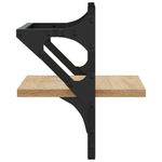 Casa si Gradina - Mobilier - Biblioteci si rafturi - Rafturi - Rafturi de perete cu bare, 2 buc, stejar sonoma, 30x25x30 cm - Infinity.ro