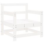 Casa si Gradina - Gradina si terasa - Mobilier exterior - Seturi mobila gradina - Set mobilier de gradina, 7 piese, alb, lemn masiv de pin - Infinity.ro