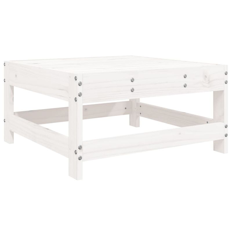 Casa si Gradina - Gradina si terasa - Mobilier exterior - Seturi mobila gradina - Set mobilier de gradina, 7 piese, alb, lemn masiv de pin - Infinity.ro