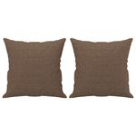 Casa si Gradina - Mobilier - Seturi de mobilier - Seturi living - Set de canapele cu perne, 2 piese, maro, textil - Infinity.ro