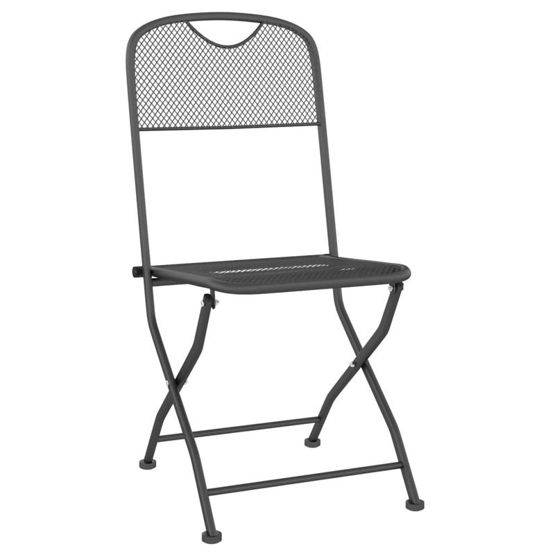 Casa si Gradina - Gradina si terasa - Mobilier exterior - Seturi mobila gradina - Set de masa pentru gradina, 5 piese, plasa metalica antracit - Infinity.ro