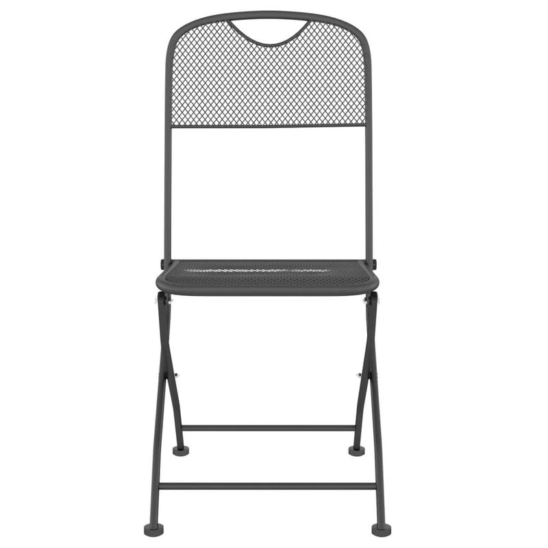 Casa si Gradina - Gradina si terasa - Mobilier exterior - Seturi mobila gradina - Set de masa pentru gradina, 5 piese, plasa metalica antracit - Infinity.ro