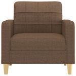 Casa si Gradina - Mobilier - Scaune si fotolii - Fotolii - Fotoliu canapea, maro, 60 cm, material textil - Infinity.ro