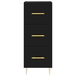 Casa si Gradina - Mobilier - Comode si corpuri - Comode - Dulap inalt, negru, 34,5x34x180 cm, lemn prelucrat - Infinity.ro