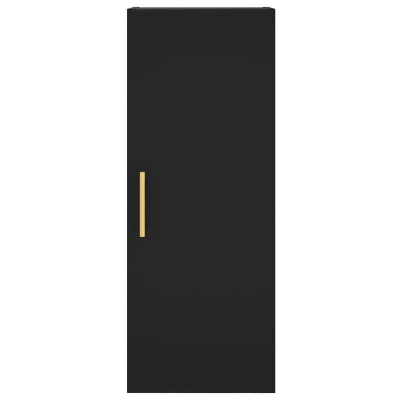 Casa si Gradina - Mobilier - Comode si corpuri - Comode - Dulap inalt, negru, 34,5x34x180 cm, lemn prelucrat - Infinity.ro