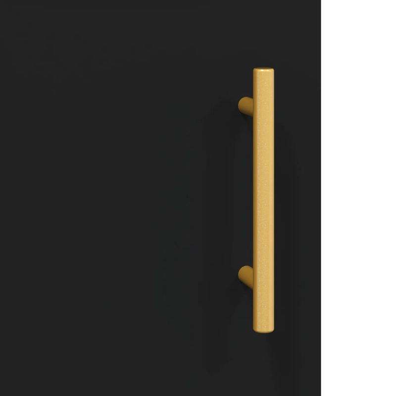 Casa si Gradina - Mobilier - Comode si corpuri - Comode - Dulap inalt, negru, 34,5x34x180 cm, lemn prelucrat - Infinity.ro