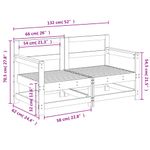 Casa si Gradina - Gradina si terasa - Mobilier exterior - Canapele si fotolii gradina - Canapele coltar gradina , 2 buc., lemn de pin impregnat - Infinity.ro