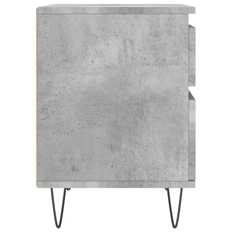 Casa si Gradina - Mobilier - Comode si corpuri - Noptiere - Noptiera, gri beton, 40x35x50 cm, lemn compozit - Infinity.ro