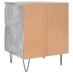 Casa si Gradina - Mobilier - Comode si corpuri - Noptiere - Noptiera, gri beton, 40x35x50 cm, lemn compozit - Infinity.ro