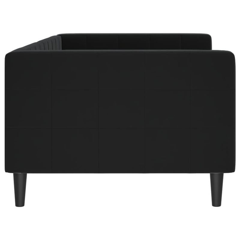 Casa si Gradina - Mobilier - Paturi si accesorii - Paturi - Pat de zi, negru, 90x190 cm, catifea - Infinity.ro
