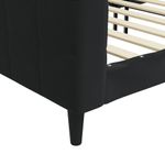 Casa si Gradina - Mobilier - Paturi si accesorii - Paturi - Pat de zi, negru, 90x190 cm, catifea - Infinity.ro
