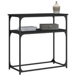 Casa si Gradina - Mobilier - Comode si corpuri - Console - Masa consola, negru, 75x35,5x75 cm, lemn prelucrat - Infinity.ro