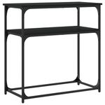 Casa si Gradina - Mobilier - Comode si corpuri - Console - Masa consola, negru, 75x35,5x75 cm, lemn prelucrat - Infinity.ro