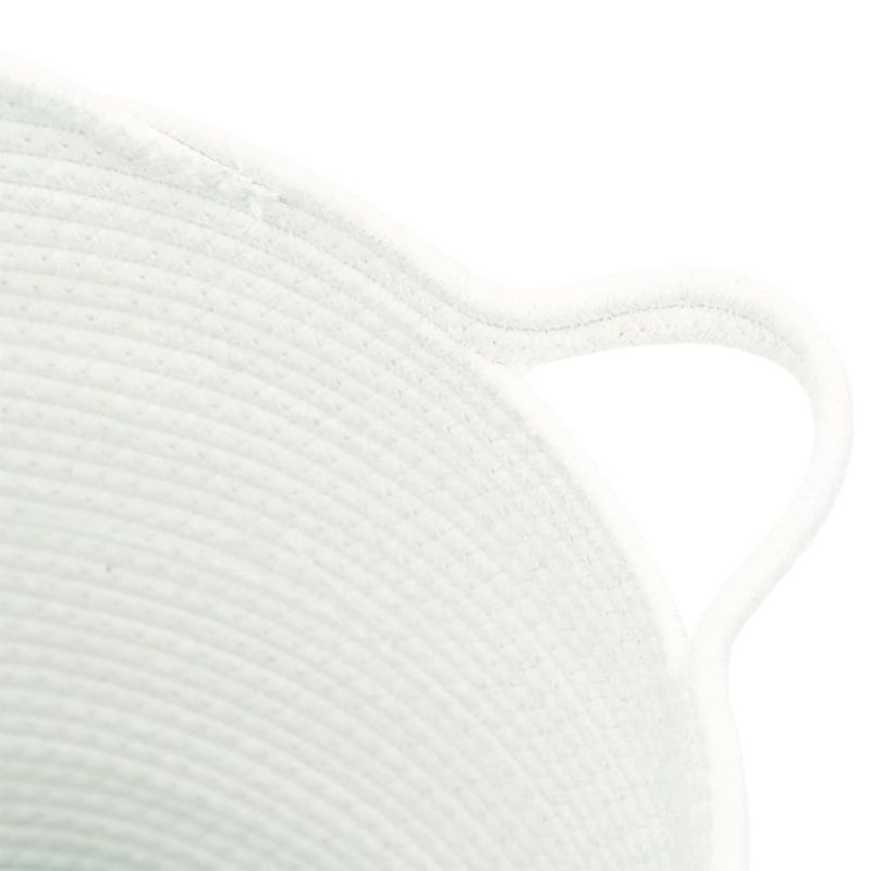 Casa si Gradina - Mobilier - Organizare si depozitare - Cutii depozitare - Cos de depozitare, alb, Ø38x36 cm, bumbac - Infinity.ro