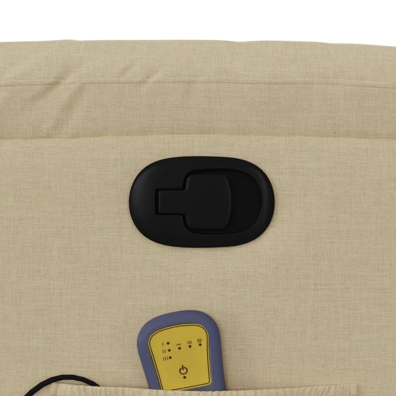 Ingrijire personala si Cosmetice - Sanatate si wellness - Articole wellness - Fotolii de masaj - Fotoliu masaj rabatabil cu ridicare, crem, material textil - Infinity.ro