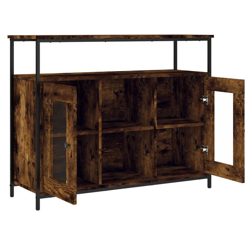 Casa si Gradina - Mobilier - Comode si corpuri - Comode - Servanta, stejar fumuriu, 100x35x80 cm, lemn prelucrat - Infinity.ro