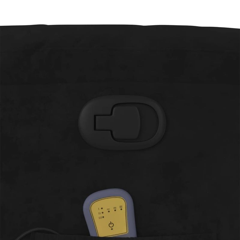 Ingrijire personala si Cosmetice - Sanatate si wellness - Articole wellness - Fotolii de masaj - Fotoliu de masaj rabatabil, negru, catifea - Infinity.ro