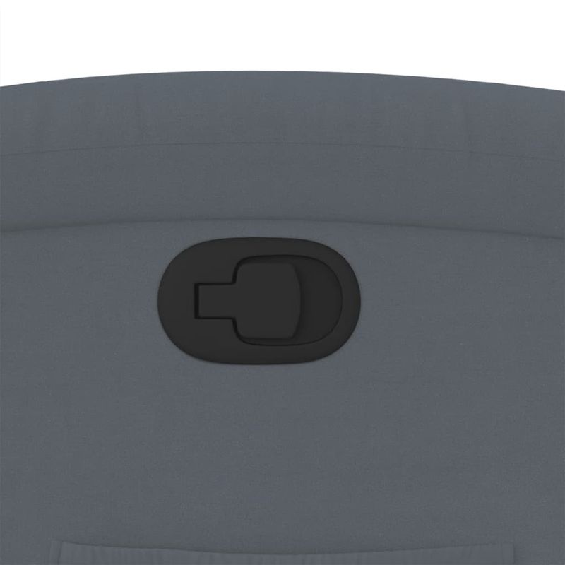 Casa si Gradina - Mobilier - Scaune si fotolii - Fotolii - Fotoliu rabatabil cu ridicare, gri inchis, catifea - Infinity.ro