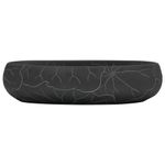 Casa si Gradina - Sanitare - Lavoar baie si accesorii - Lavoare si piedestale - Lavoar de blat, negru, 59x40x15 cm, ceramica, oval - Infinity.ro