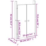 Casa si Gradina - Mobilier - Dulapuri si sifoniere - Dulapuri - Usi de bucatarie de exterior, 50x9x82 cm, lemn masiv de pin - Infinity.ro