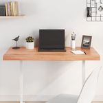 Casa si Gradina - Mobilier - Feronerie si accesorii mobila - Blat de masa maro 100x60x(2-6) cm, lemn masiv stejar tratat, maro deschis - Infinity.ro