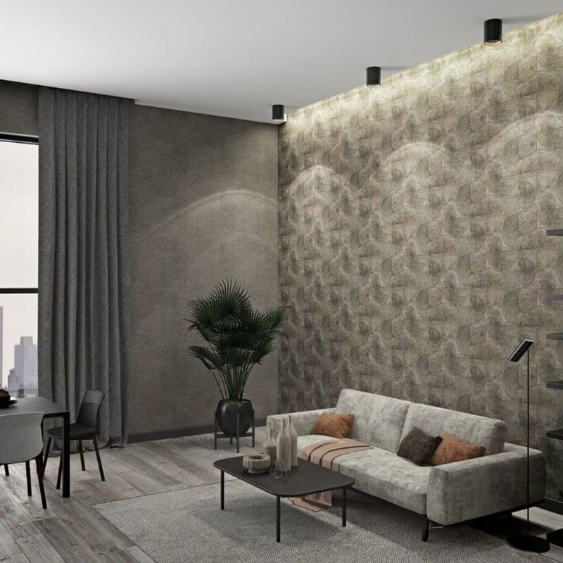 Casa si Gradina - Decoratiuni - Tapet - Noordwand Tapet Vintage Deluxe Graphic Circle Look, verde metalizat - Infinity.ro