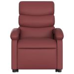 Ingrijire personala si Cosmetice - Sanatate si wellness - Articole wellness - Fotolii de masaj - Fotoliu de masaj rabatabil vertical, rosu vin, piele ecologica - Infinity.ro