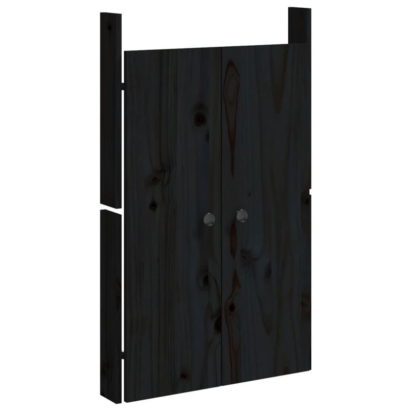 Casa si Gradina - Mobilier - Dulapuri si sifoniere - Dulapuri - Usi de bucatarie de exterior 2 buc., negru, 50x9x82 cm - Infinity.ro