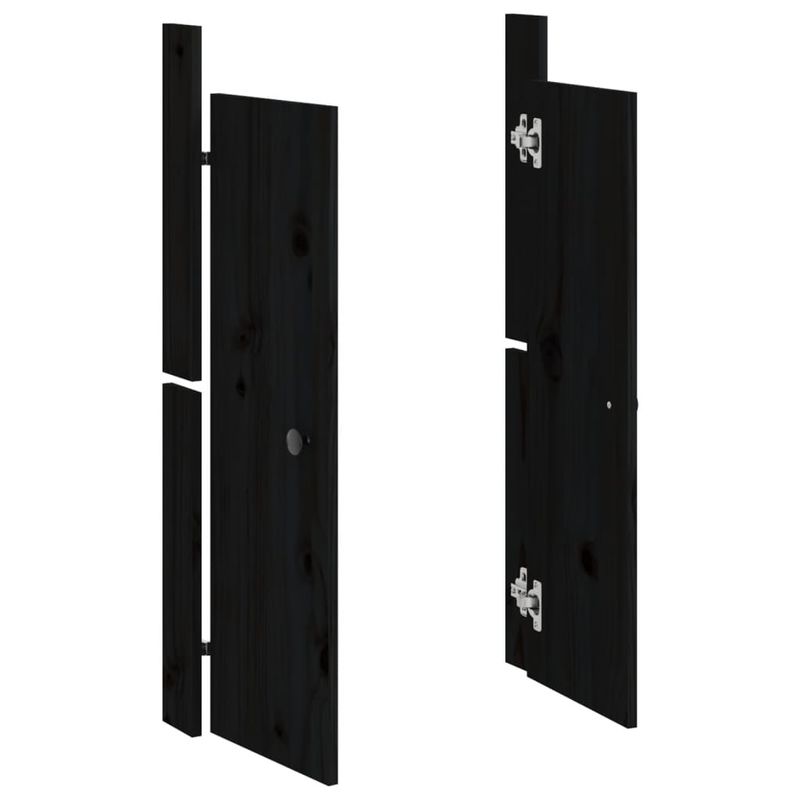 Casa si Gradina - Mobilier - Dulapuri si sifoniere - Dulapuri - Usi de bucatarie de exterior 2 buc., negru, 50x9x82 cm - Infinity.ro