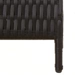 Casa si Gradina - Decoratiuni - Pereti despartitori si paravane - Separator de camera cu 3 panouri, negru, poliratan, model țesătură plină, mărime 147x200 cm - Infinity.ro