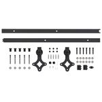 Casa si Gradina/Constructii/Usi interior, exterior si garaj/Usi interior - Usa glisanta cu set feronerie, 90x210 cm, lemn masiv de pin - Infinity.ro