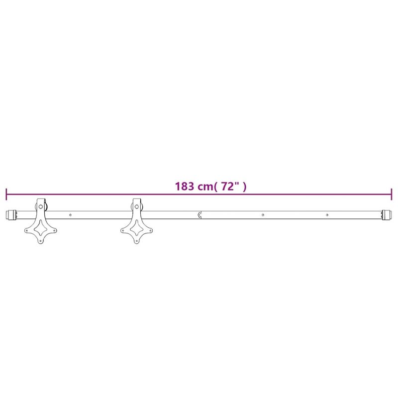 Casa si Gradina/Constructii/Usi interior, exterior si garaj/Usi interior - Usa glisanta cu set feronerie, 90x210 cm, lemn masiv de pin - Infinity.ro