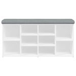 Casa si Gradina - Mobilier - Canapele si coltare - Banchete - Banca de pantofi, alb, 102x32x50 cm, lemn prelucrat - Infinity.ro