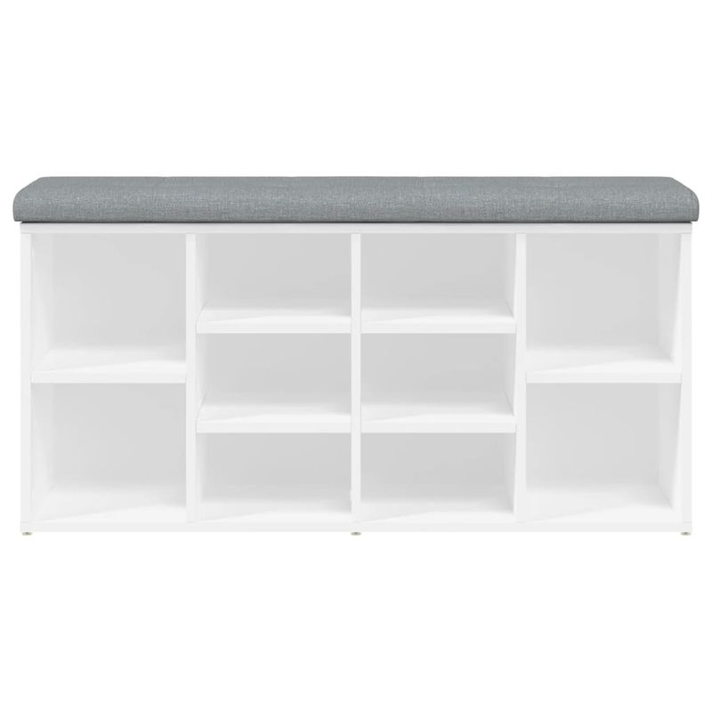 Casa si Gradina - Mobilier - Organizare si depozitare - Bancute - Banca de pantofi, alb, 102x32x50 cm, lemn prelucrat, - Infinity.ro