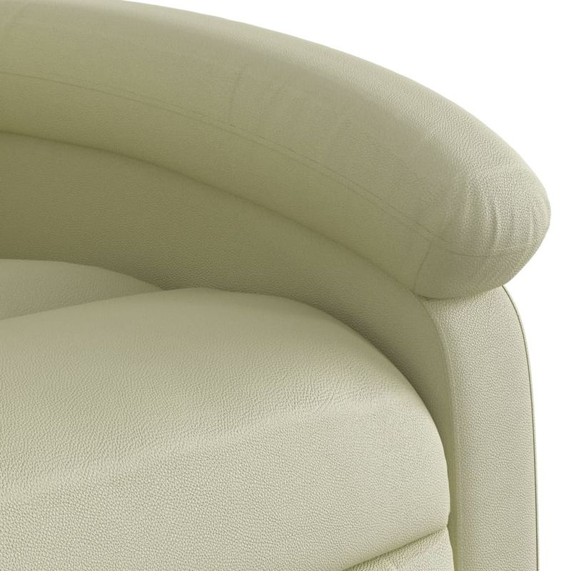 Casa si Gradina - Mobilier - Scaune si fotolii - Fotolii - Fotoliu rabatabil, crem, piele naturala - Infinity.ro