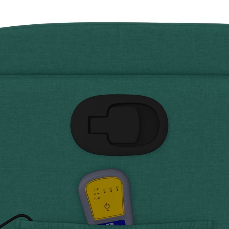 Ingrijire personala si Cosmetice - Sanatate si wellness - Articole wellness - Fotolii de masaj - Fotoliu de masaj rabatabil, verde inchis, material textil - Infinity.ro