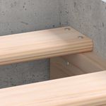 Casa si Gradina - Mobilier - Paturi si accesorii - Paturi - Cadru de pat cu tablie la cap/picioare, gri beton, 75x190 cm - Infinity.ro