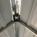 Casa si Gradina - Gradina si terasa - Casute de gradina - Sopron gradina, acoperis extins, verde, 277x110,5x181 cm, otel - Infinity.ro