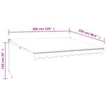 Casa si Gradina - Gradina si terasa - Umbrele si pavilioane - Pavilioane - Copertina retractabila automata, antracit, 3x2,5 m - Infinity.ro